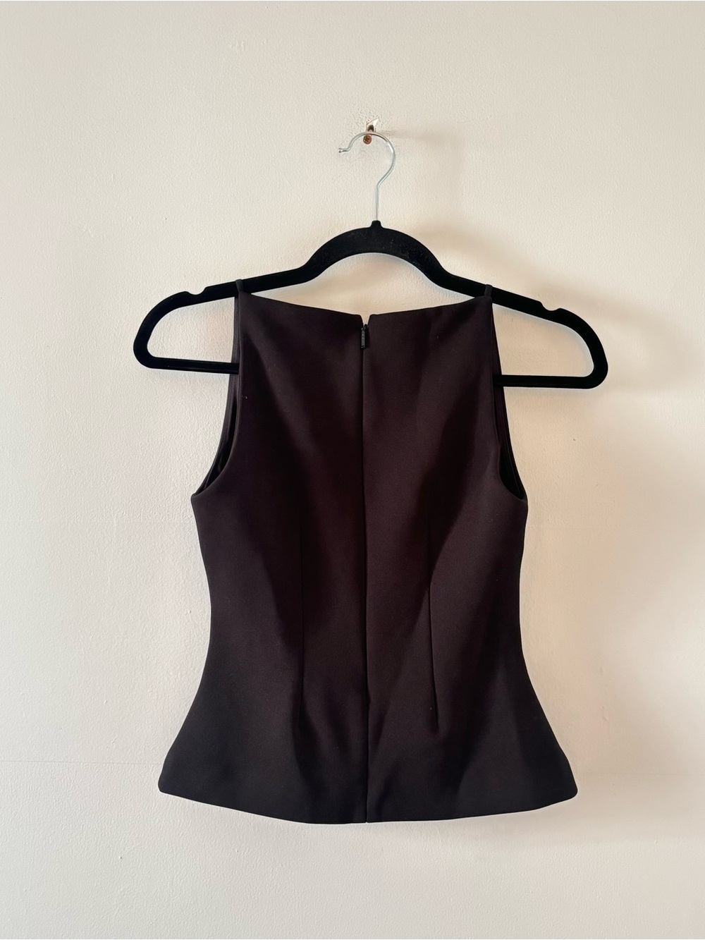 Babaton FigureKnit Commons Top Sleeveless High Neck Tank Top Back Zip Aritzia - Picture 7 of 7